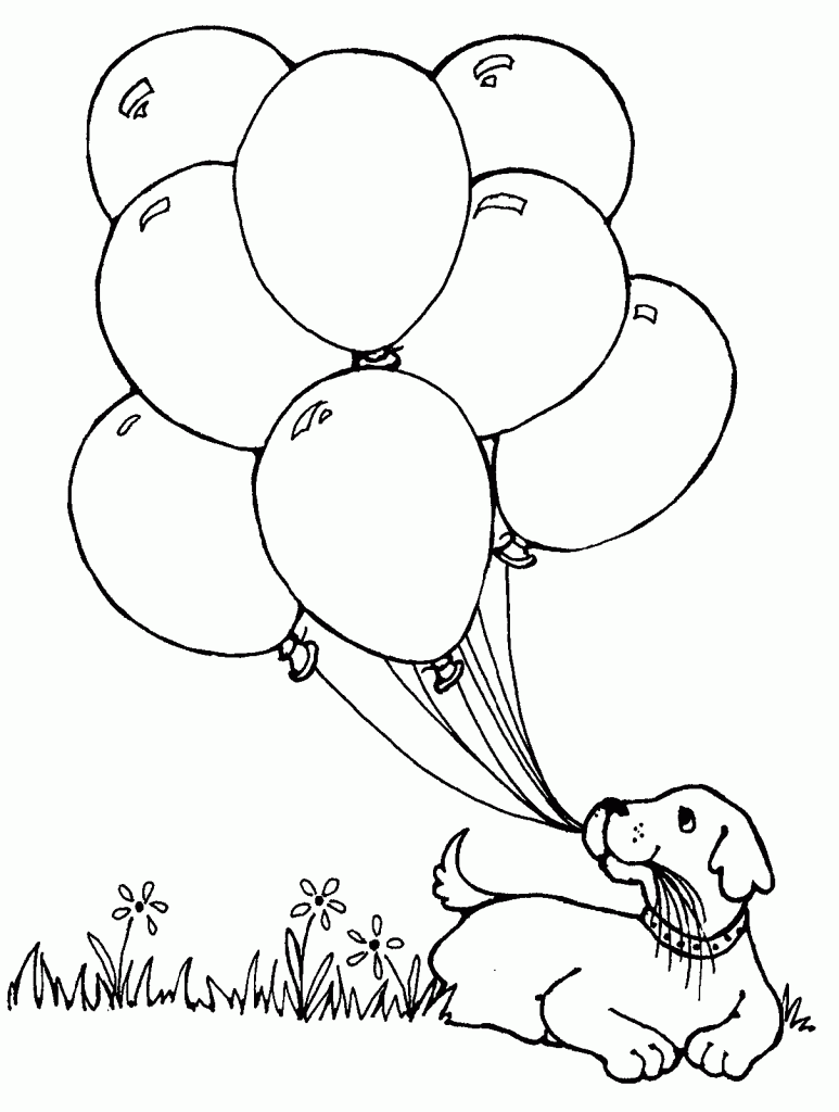 Balloon coloring #13, Download drawings
