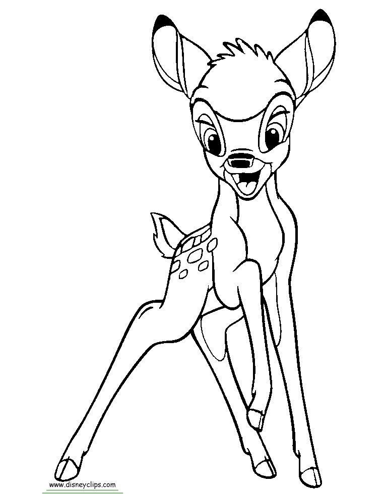 Bambi coloring #12, Download drawings