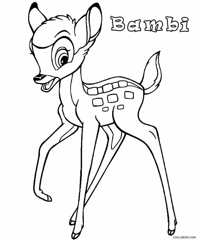 Bambi coloring #4, Download drawings