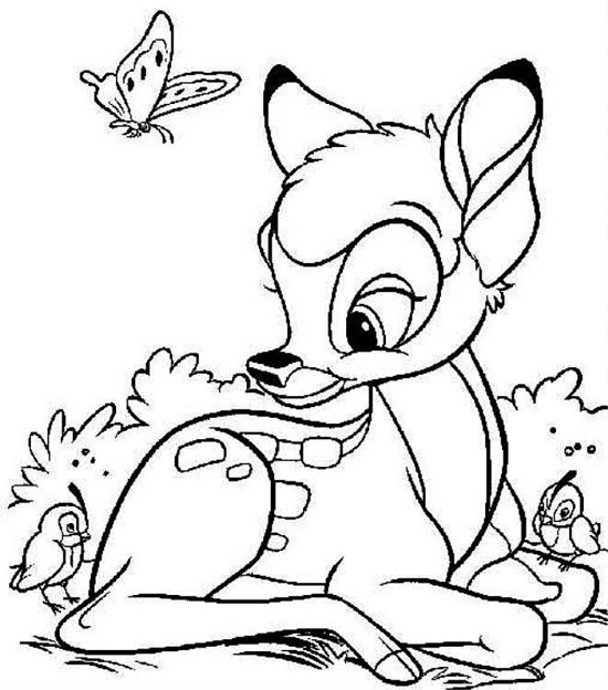 Bambi coloring #17, Download drawings