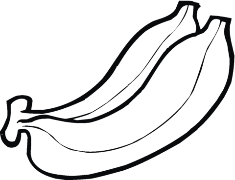 Banana coloring #9, Download drawings