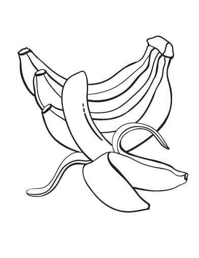Banana coloring #6, Download drawings