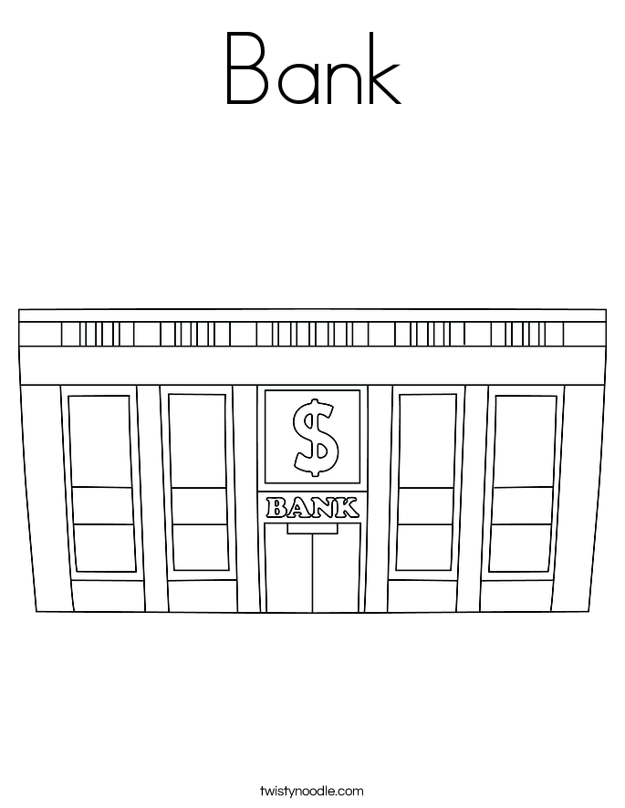 Banks coloring #3, Download drawings