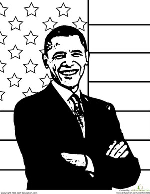 Barack Obama coloring #8, Download drawings