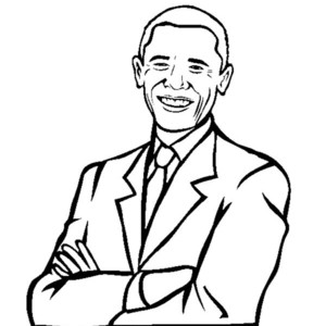 Barack Obama coloring #14, Download drawings