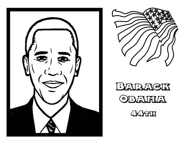Barack Obama coloring #12, Download drawings