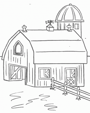 Barn coloring #16, Download drawings