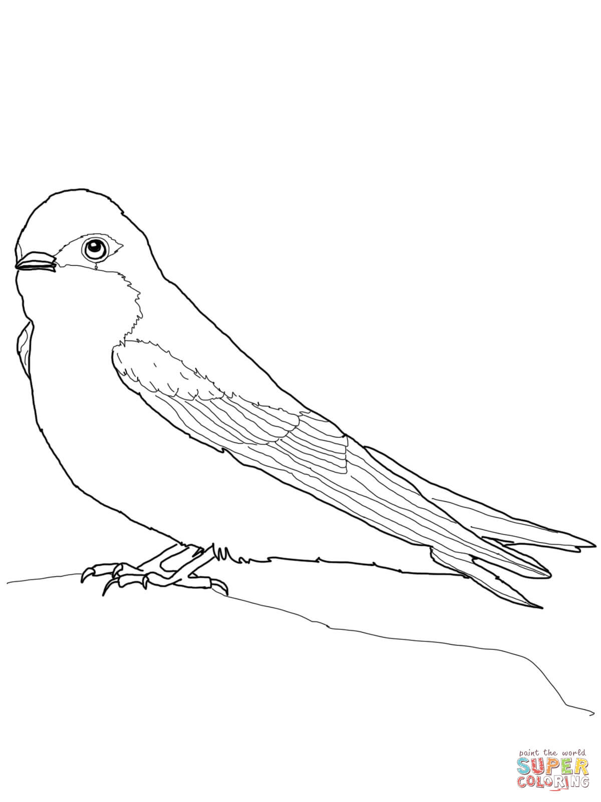 Barn Swallow coloring #9, Download drawings