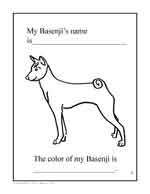 Basenji coloring #6, Download drawings