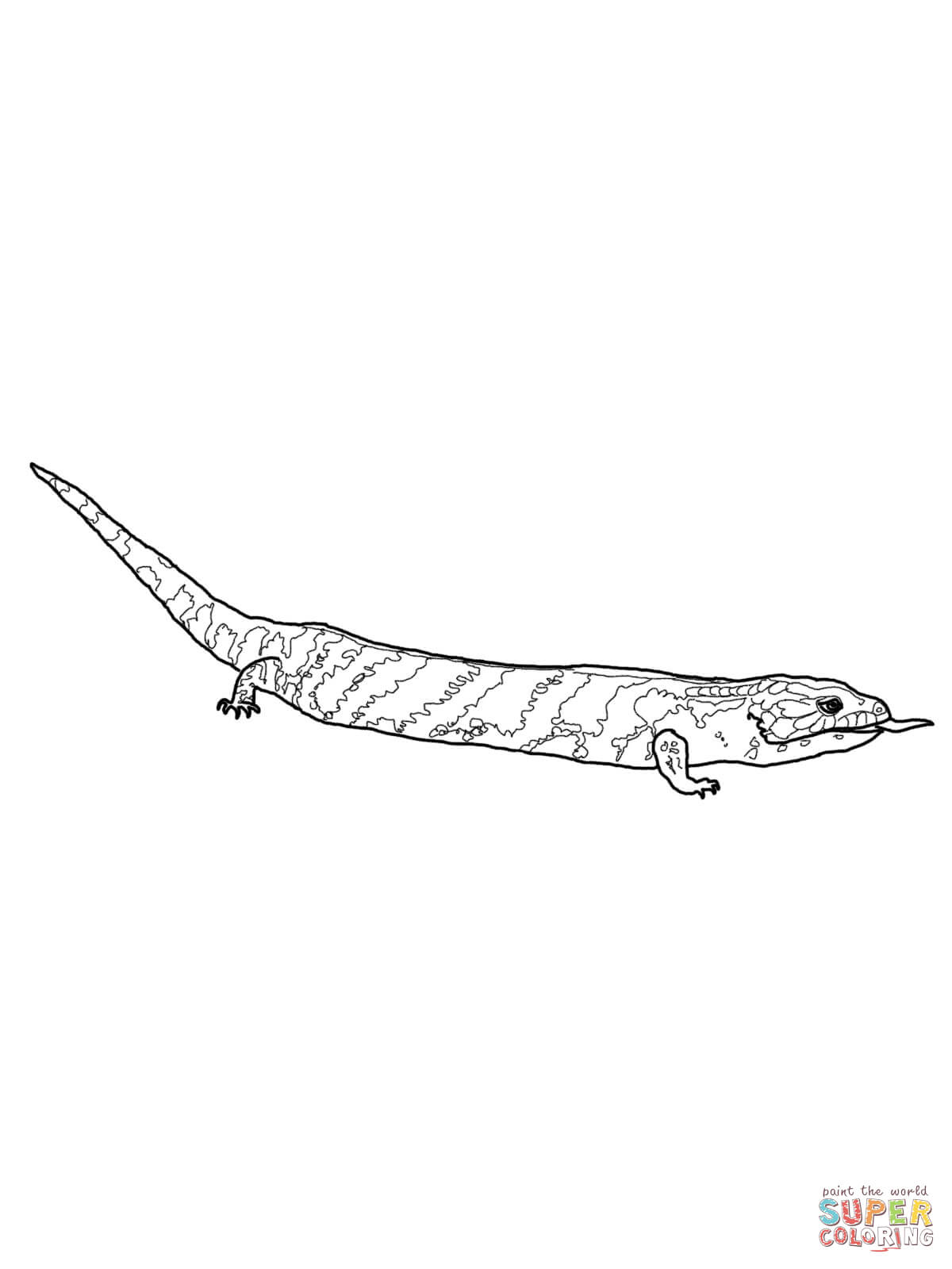 Blue Tongue Lizard coloring #17, Download drawings