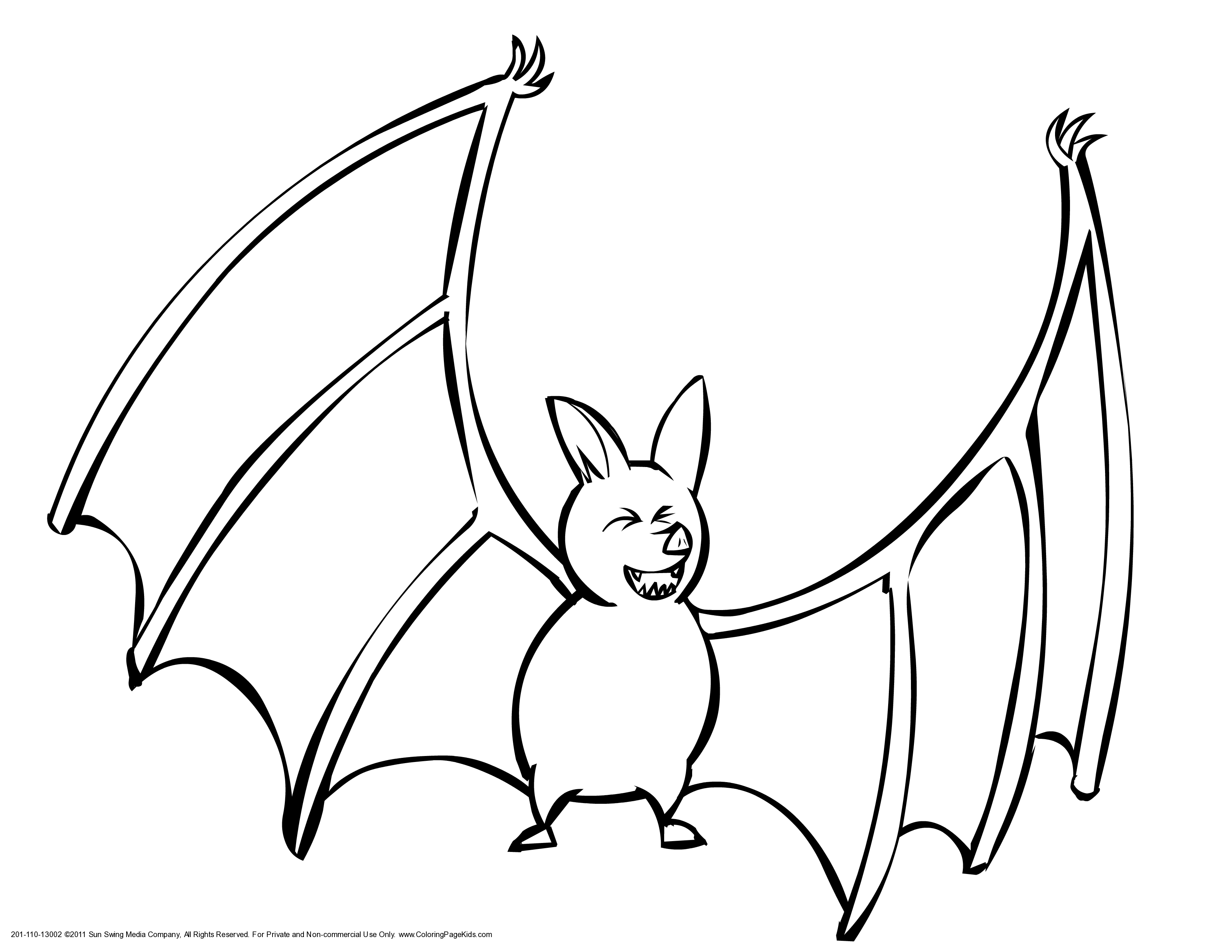Bat coloring #9, Download drawings