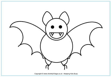 Bat coloring #15, Download drawings