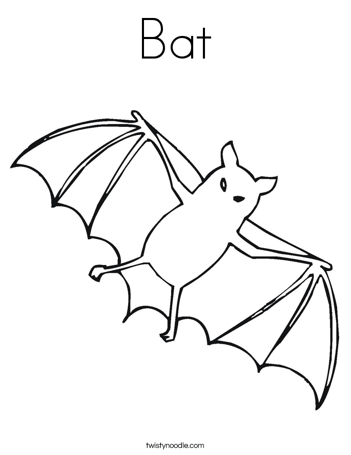 Bat coloring #19, Download drawings
