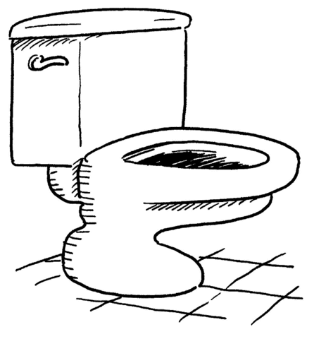 Toilet coloring #17, Download drawings
