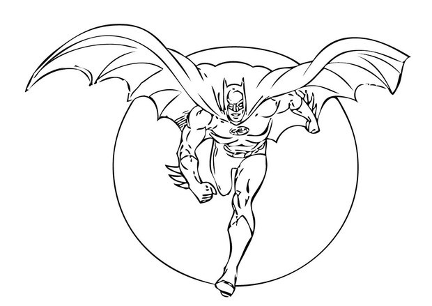 Batman coloring #18, Download drawings