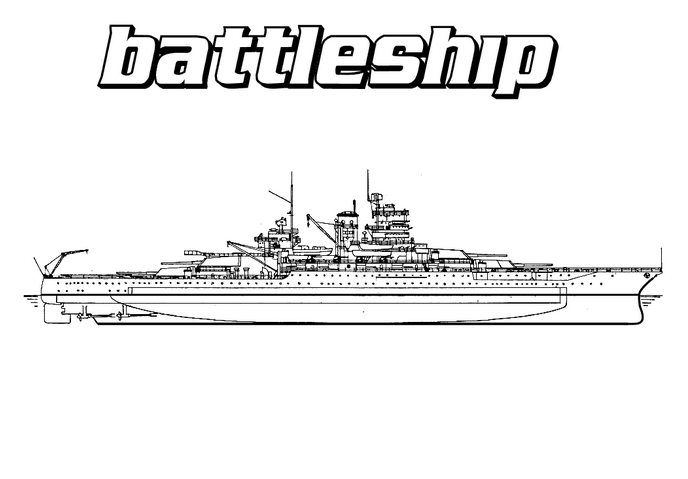 Battleship coloring #13, Download drawings
