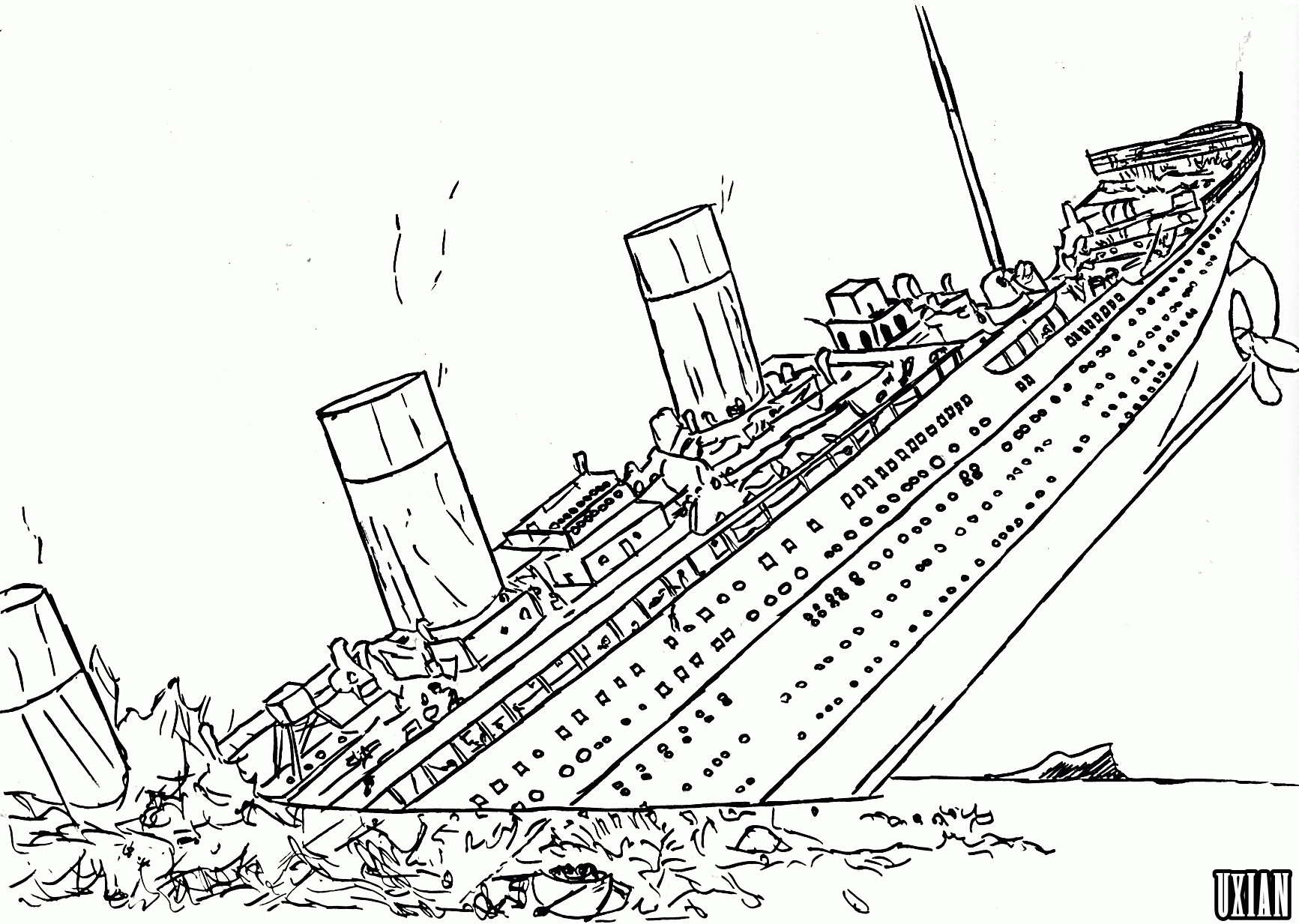 Battleship coloring #7, Download drawings