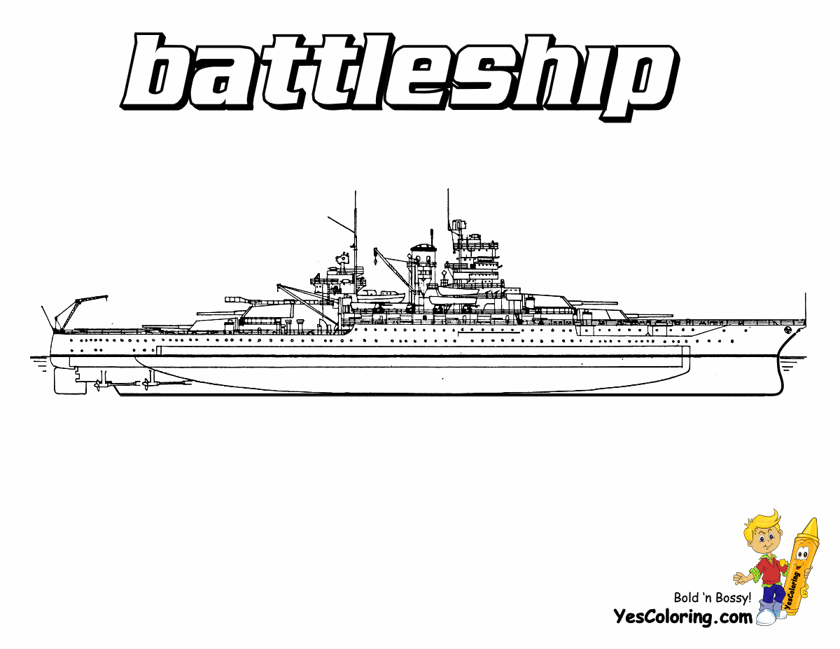 Battleship coloring #16, Download drawings