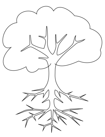 Tree Root coloring #10, Download drawings