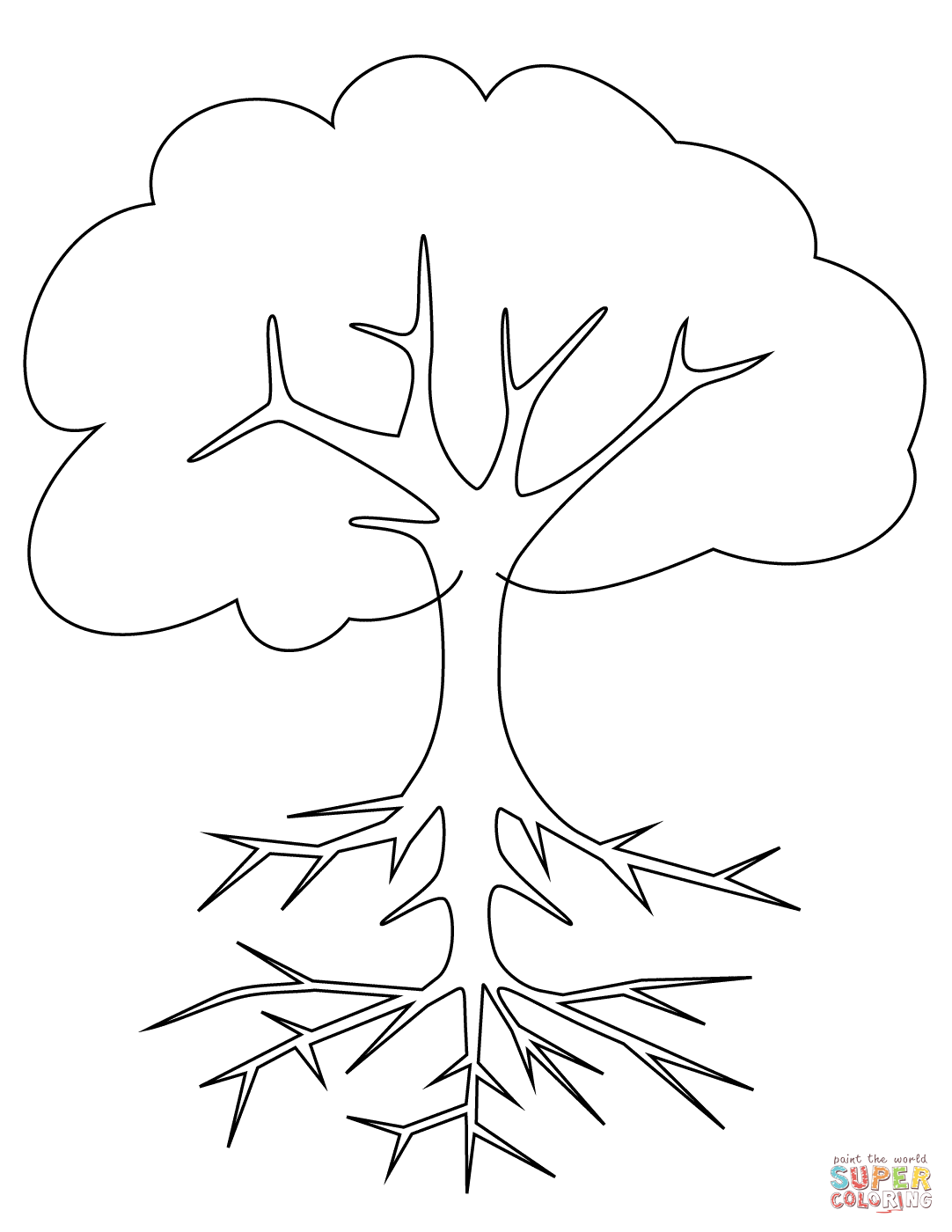 Tree Root coloring #14, Download drawings