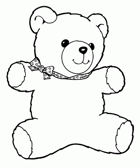 Bear coloring #4, Download drawings