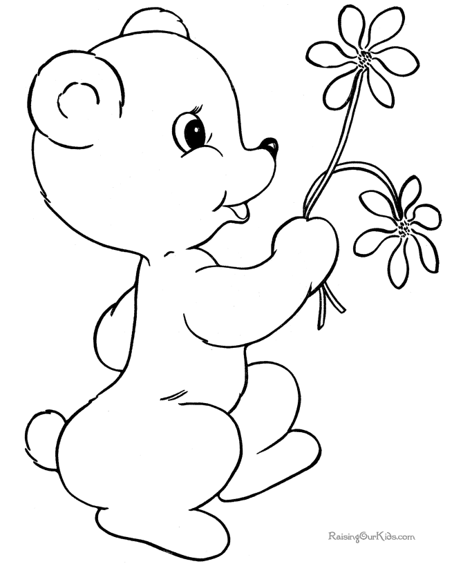 Bear coloring #14, Download drawings
