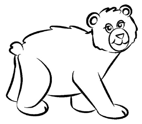Bear coloring #19, Download drawings