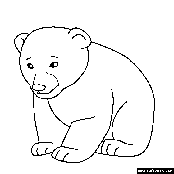 Bear Cub coloring #9, Download drawings