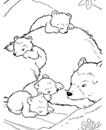 Bear Cub coloring #2, Download drawings