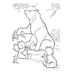 Grizzly Cubs coloring #20, Download drawings
