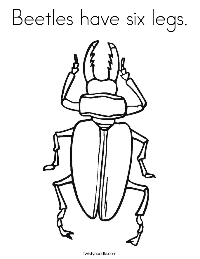 Beetle coloring #19, Download drawings