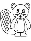 Beaver coloring #15, Download drawings