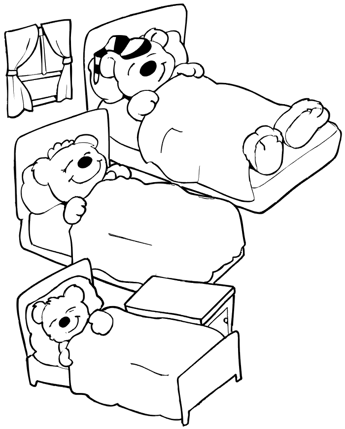Bed coloring #2, Download drawings