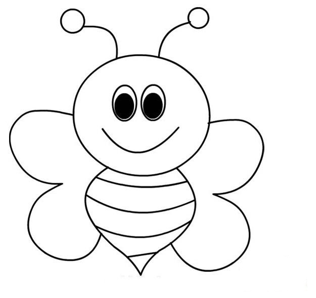 Bee coloring #17, Download drawings