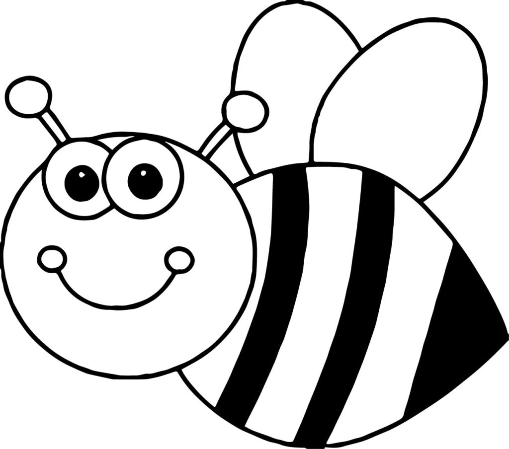 Bee coloring #9, Download drawings