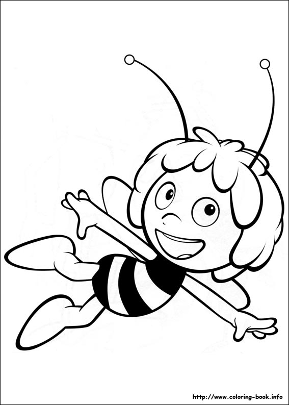 Bee coloring #8, Download drawings