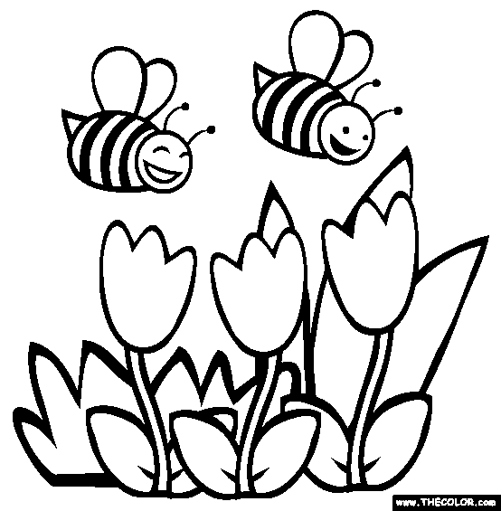 Bees coloring #20, Download drawings