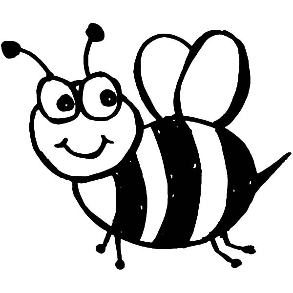 Bee coloring #5, Download drawings