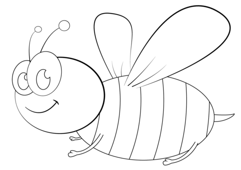 Bee coloring #14, Download drawings