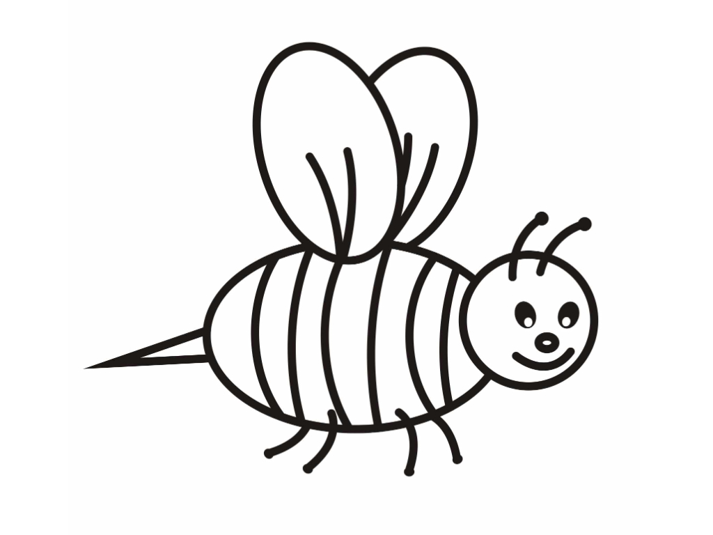 Bumblebee coloring #4, Download drawings