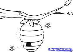Bee Hive coloring #14, Download drawings