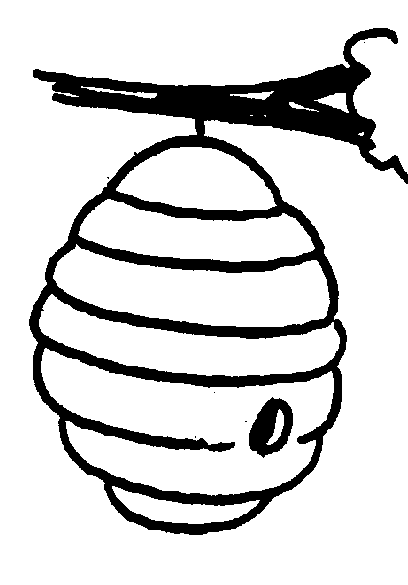 Bee Hive coloring #2, Download drawings