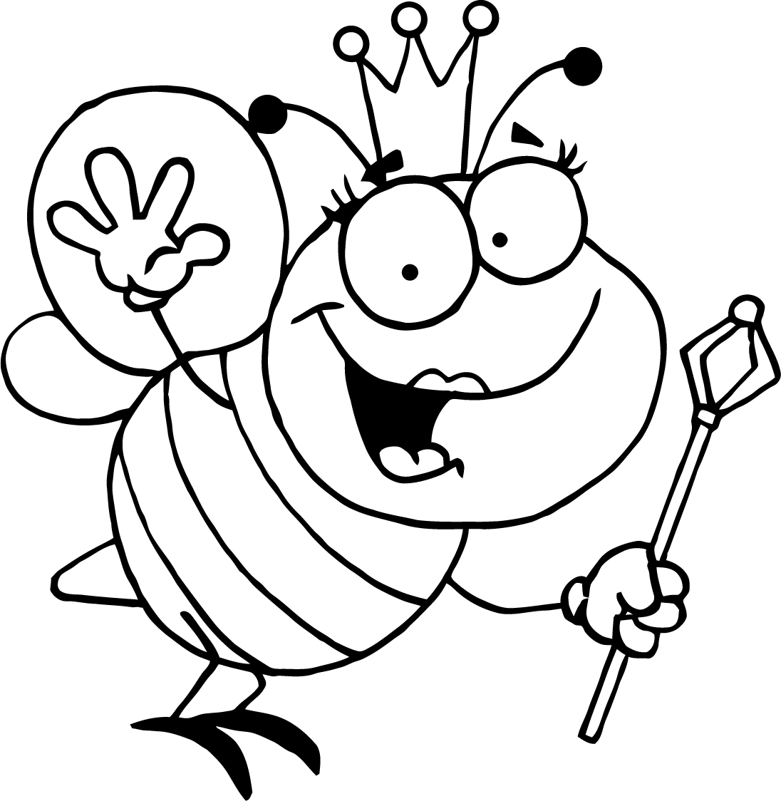 Bees coloring #8, Download drawings