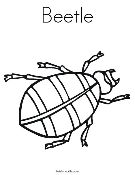 Beetles coloring #17, Download drawings