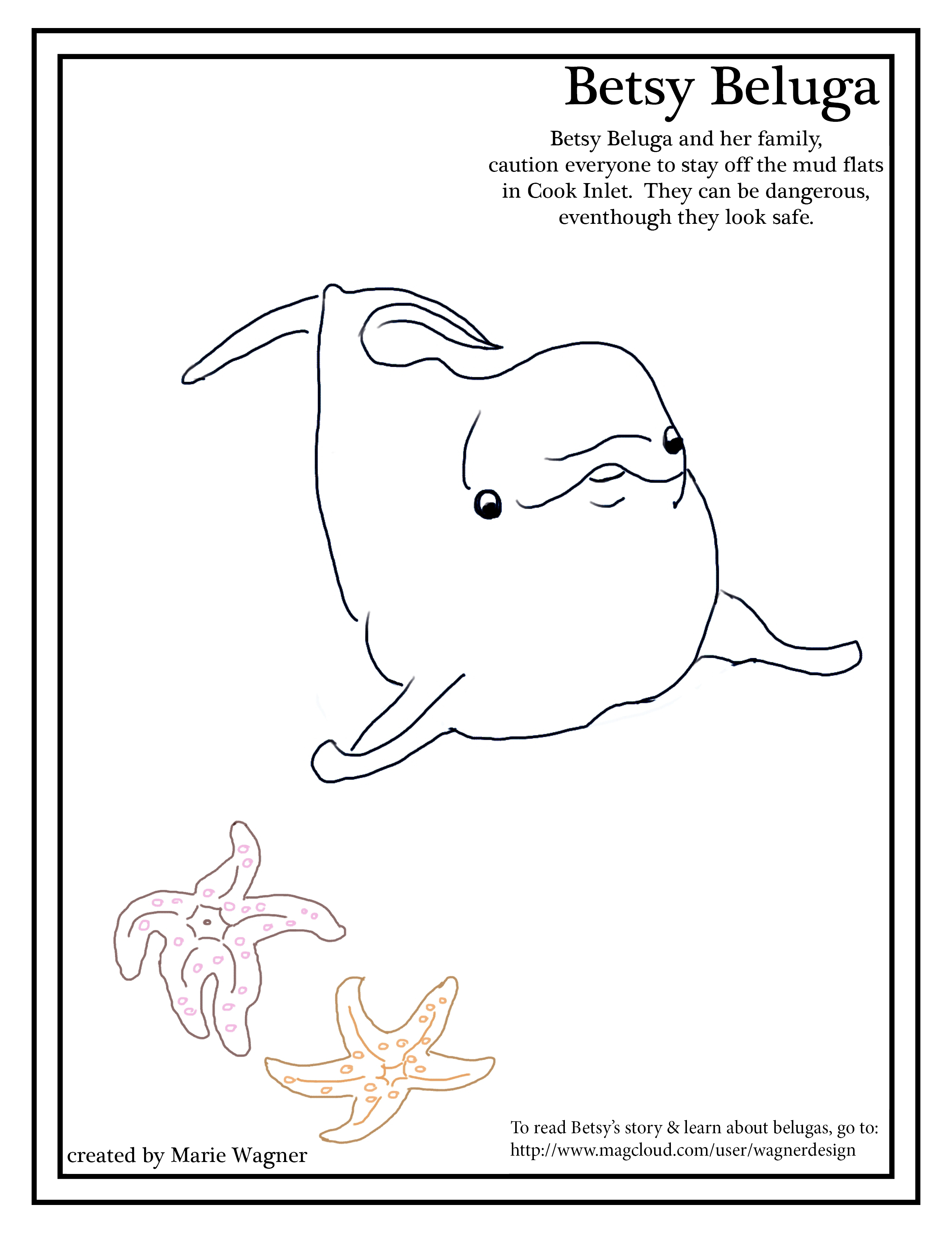 Beluga coloring #2, Download drawings