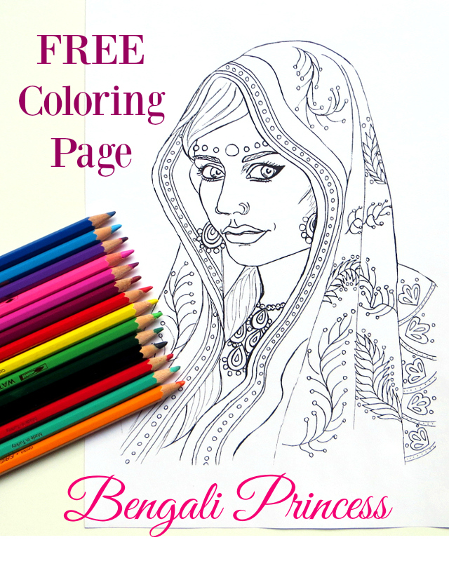 Bengali coloring #8, Download drawings