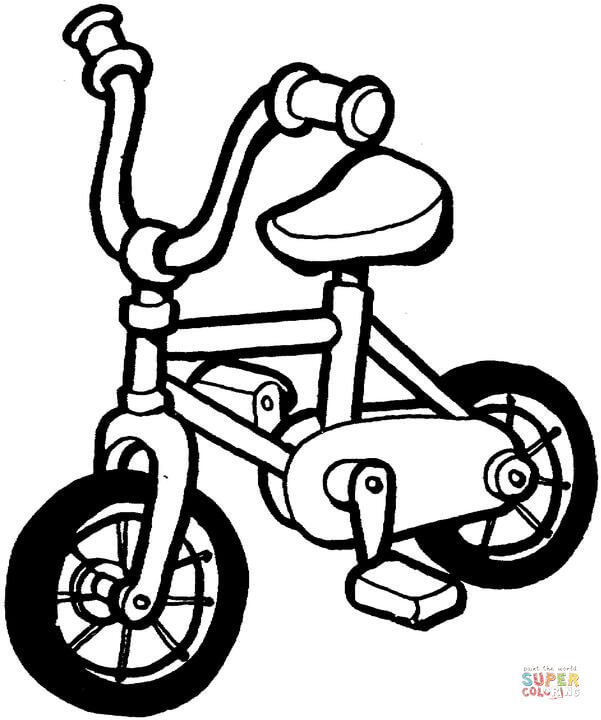 Bicycle coloring #8, Download drawings
