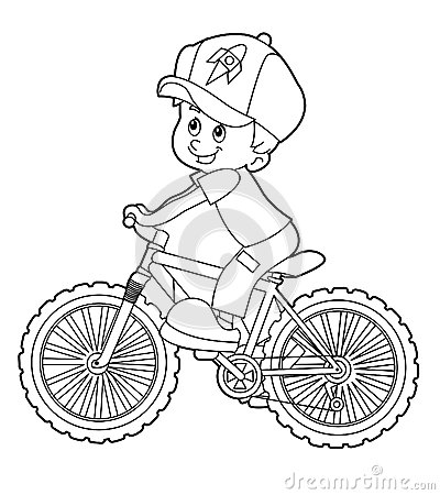 Bicycle coloring #14, Download drawings