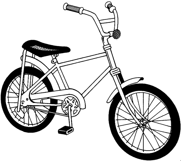 Bicycle coloring #17, Download drawings