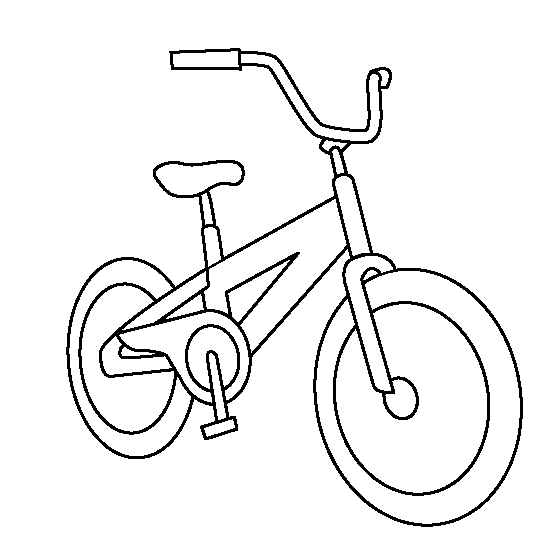 Bicycle coloring #4, Download drawings